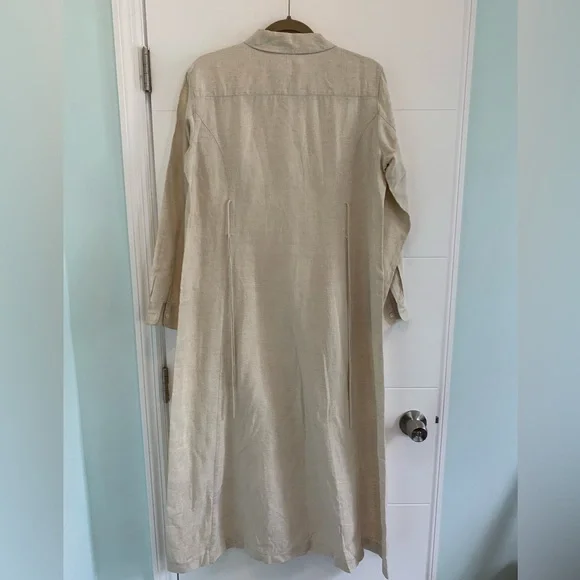 chinese dress ladies Vintage LAURA ASHLEY Orange Linen Dress (S/M) main image 0